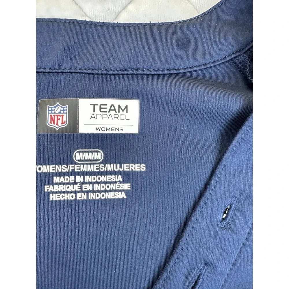 Womens NFL Team Apparel Seattle Seahawks Drawstring V Neck Mesh Jersey Shirt M - Picture 8 of 12
